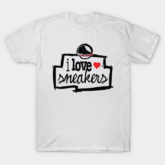 I Love Sneakers Bred T-Shirt by Tee4daily